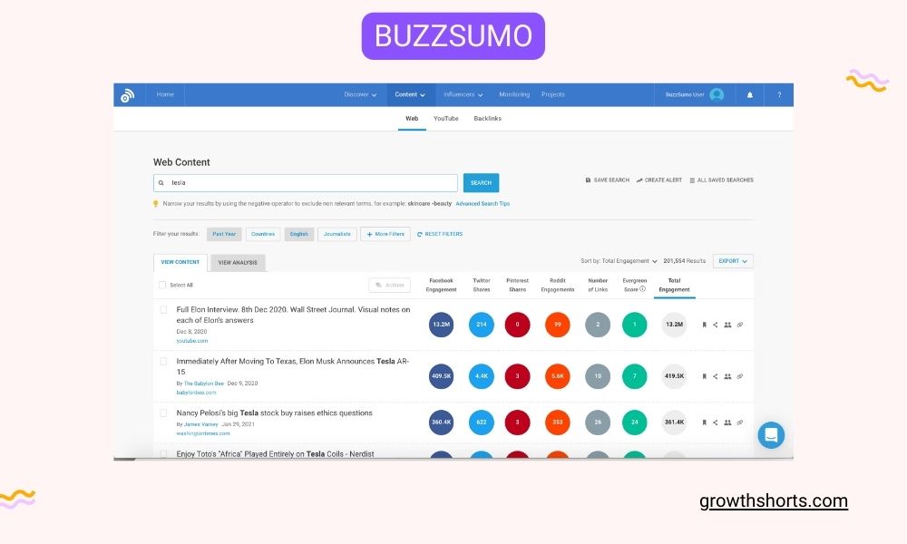Buzzsumo - Growth Hacking Tools For Content Marketing