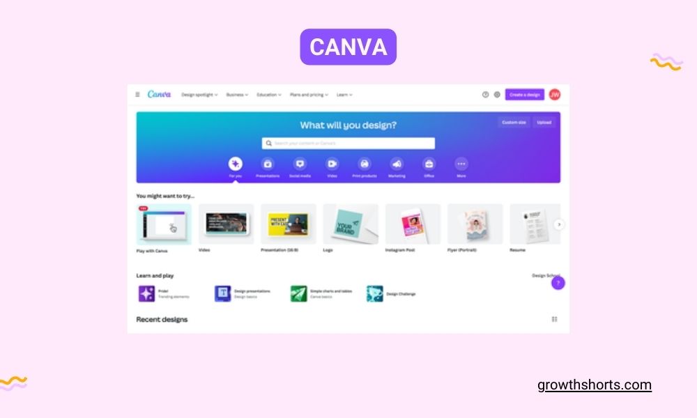 Canva- Social media automation tools