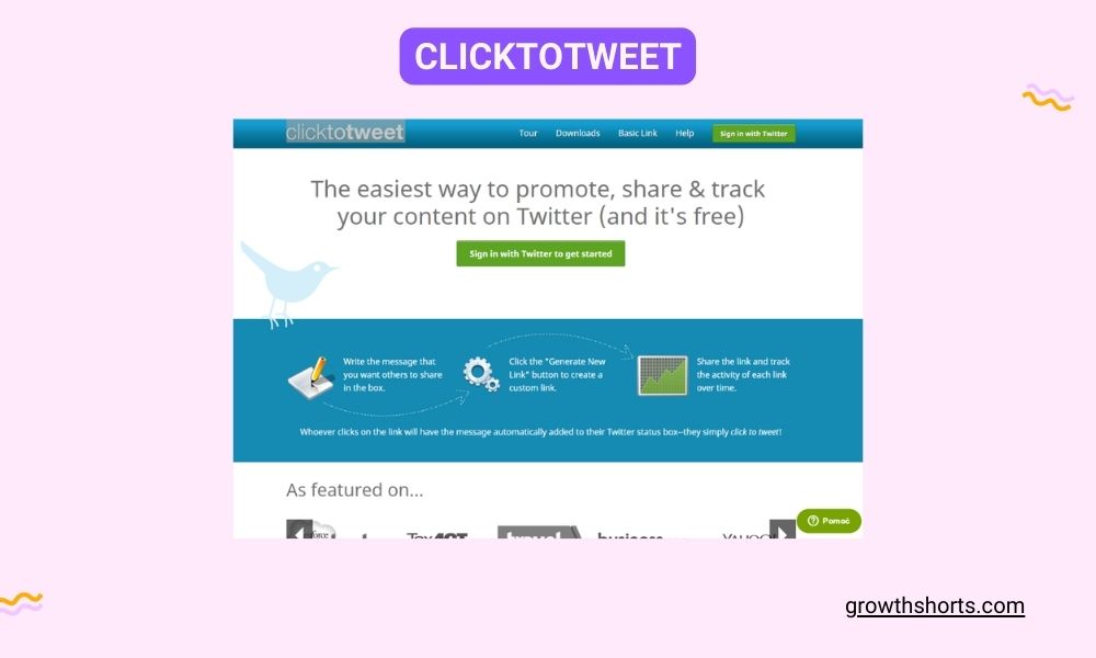 ClickToTweet- Twitter marketing tools