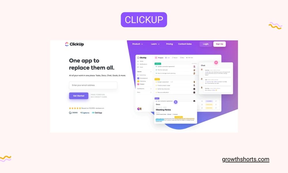 ClickUp - Growth Hacking Tools For Project Management