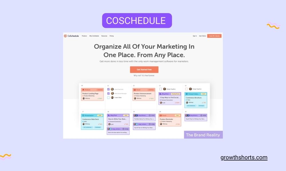 CoSchedule - Social media scheduling tools