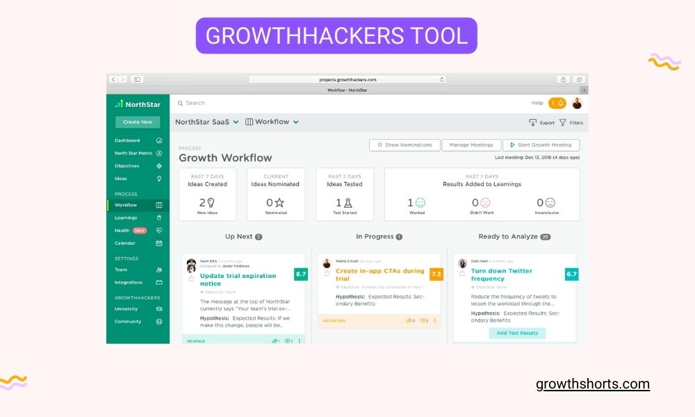 GrowthHackers Tool- Growth Hacking Tools For Landing Page