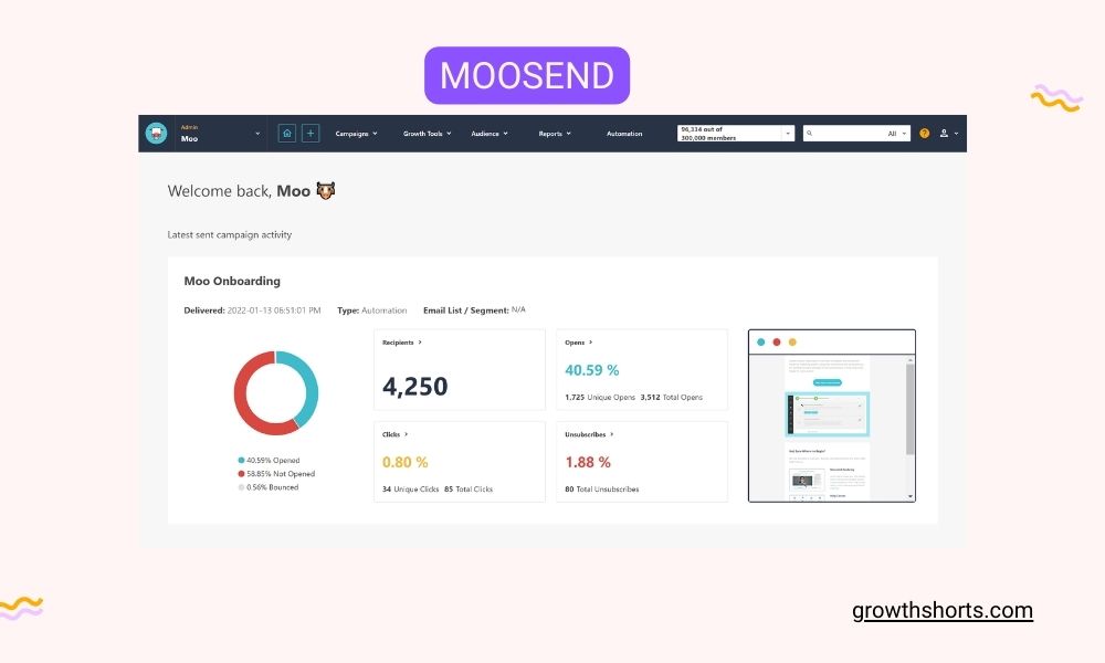 Moosend- Growth Hacking Tools For Email Marketing