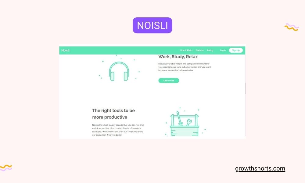 Noisli- Growth Hacking Tools For Productivity