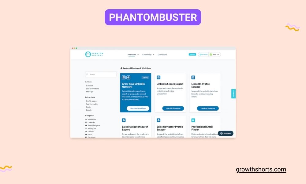 Phantombuster - LinkedIn Marketing tools