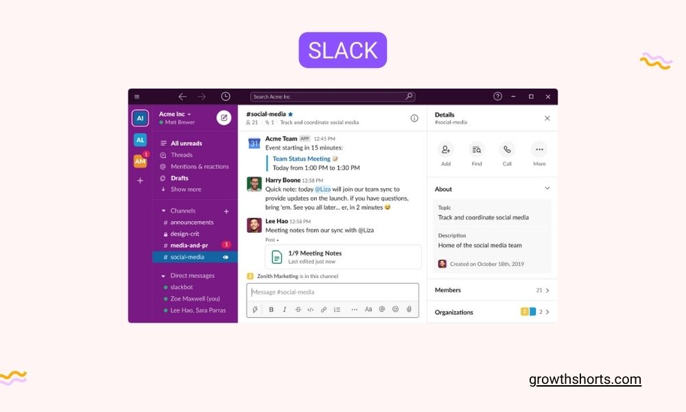 Slack - Others Growth Hacking Tools