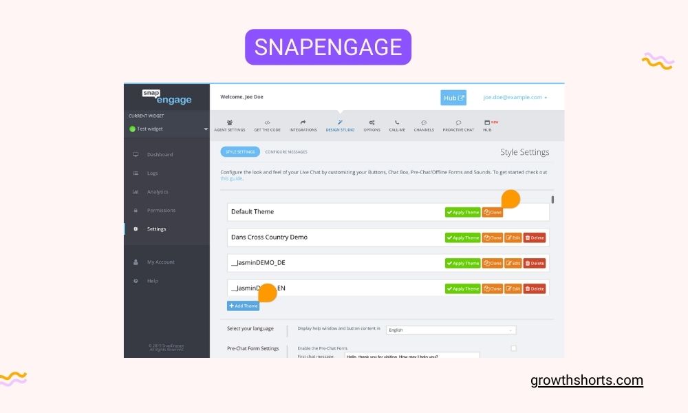 SnapEngage- Growth Hacking Tools For Social Media