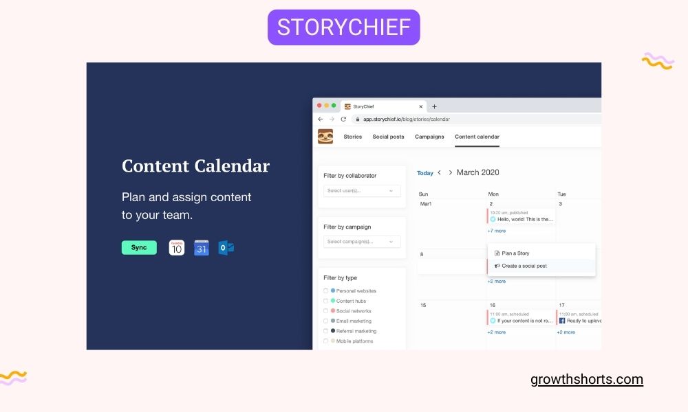StoryChief- Growth Hacking Tools For Content Marketing