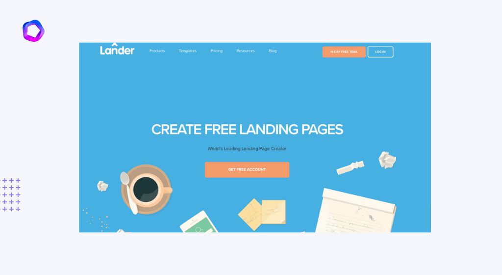 lander landing page builder